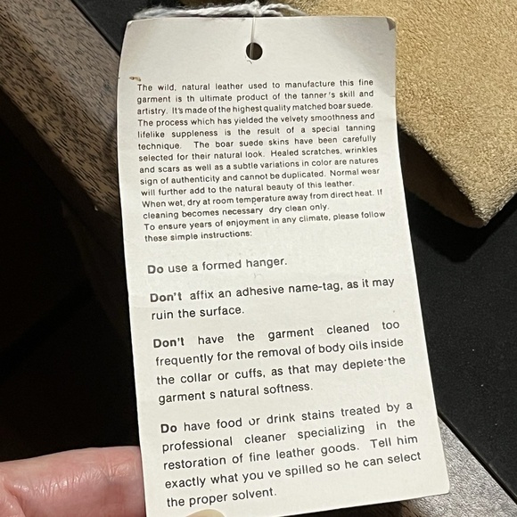 Vintage Continental Leather Fringe Suede Jacket Open Front Western Womens - Picture 12 of 12